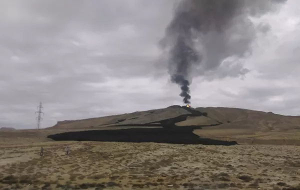 Mud Volcano Erupts in Azerbaijan - VIDEO