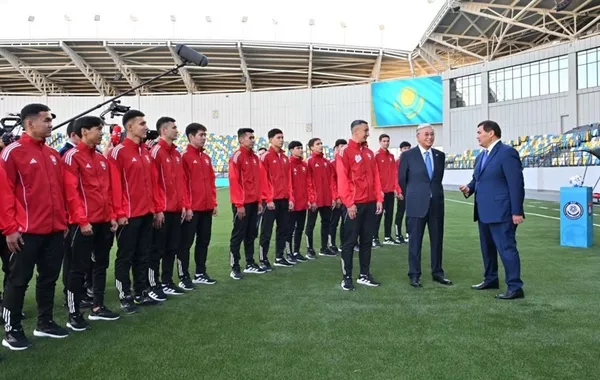 Kazakh President Reviews Newly Built UEFA-Standard Stadium