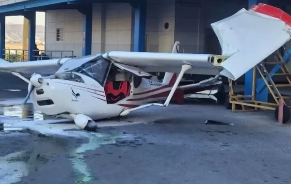 Ultralight Aircraft Crashes Into Building at Tabriz Airport