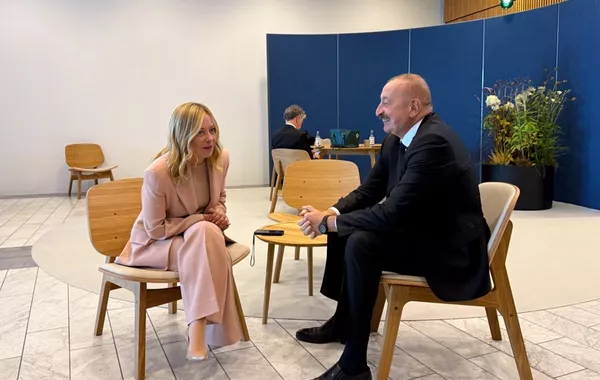 President Ilham Aliyev Meets Italy's Council of Ministers President in Copenhagen