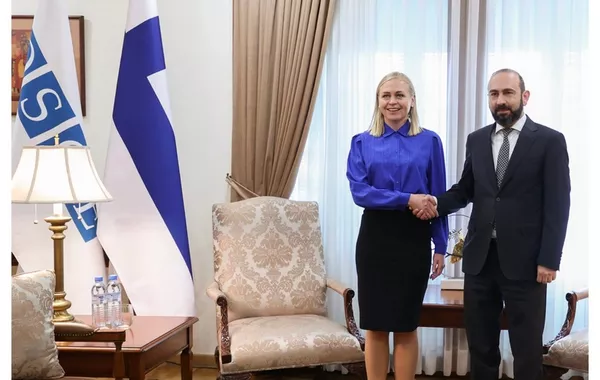 Armenian FM Holds Talks with OSCE Chair-in-Office Elina Valtonen in Yerevan