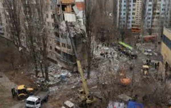 Russian Drone Strike Damages High-Rise in Ukraine’s Odesa