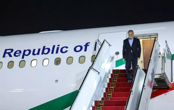 Iran's President Arrives in Turkmenistan