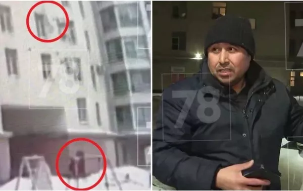 Uzbek Man Rescues Child from Window Fall - VIDEO