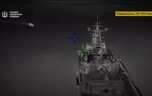 Ukraine Claims Successful Strikes on Two Russian Warships in Crimea - VIDEO