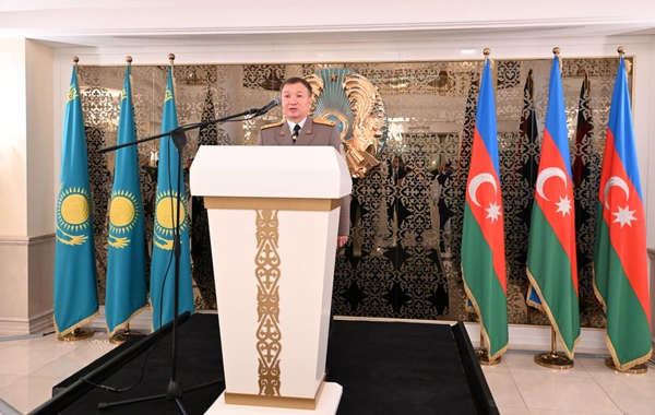 Defender of the Fatherland Day of Kazakhstan Marked in Baku