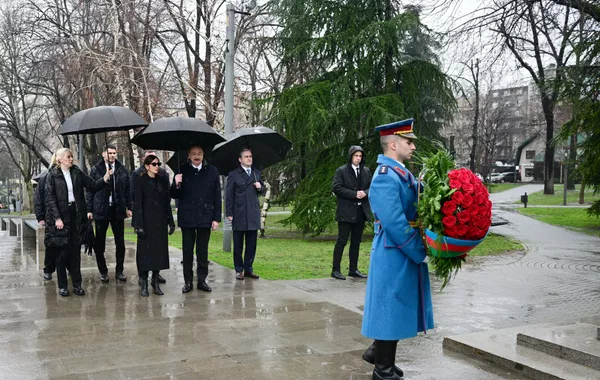Ilham Aliyev Visited Monuments to Heydar Aliyev and Milorad Pavić in Belgrade.