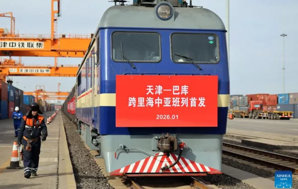 China’s Tianjin Launches New Cross-Caspian Freight Route to Azerbaijan