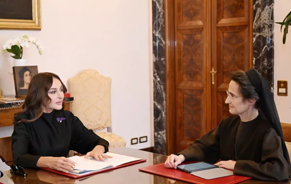 Azerbaijan's First VP Mehriban Aliyeva Meets with President of Vatican City State's Governorate