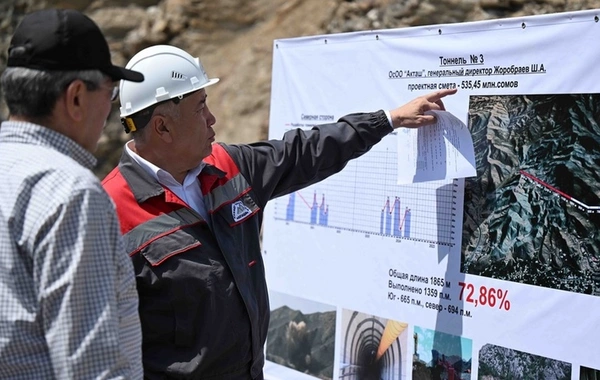 Adylbek Kasymaliev Inspects Construction of Algakadam Water Canal in Batken Region
