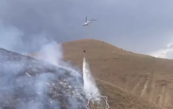 Wildfire Being Extinguished in Almaty Region