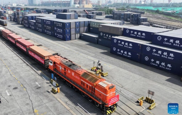 Central Asia Freight Train Connects Uzbekistan with China's Tianjin Port