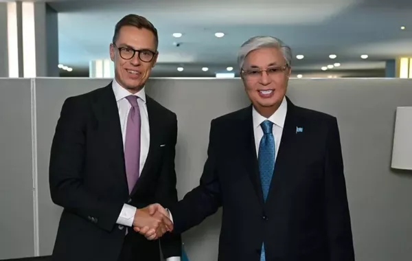 Kazakh, Finnish Presidents Discuss Strengthening Bilateral Relations at UN Assembly