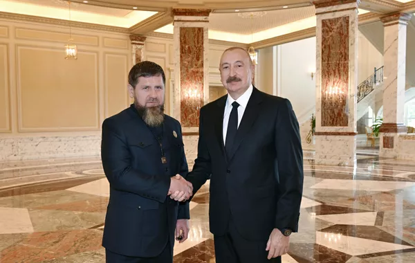 Azerbaijani President Holds Meeting With Chechen Leader
