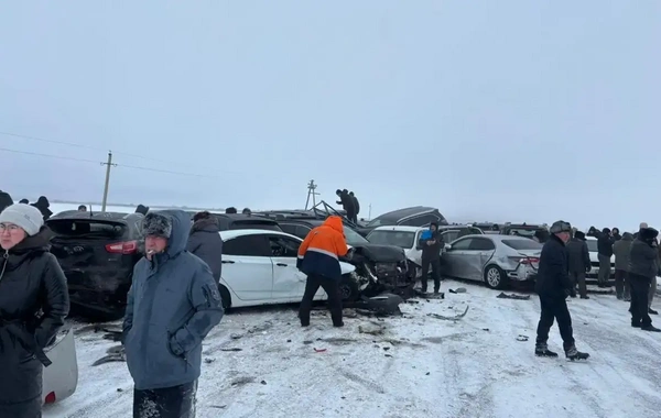 Nearly 100 Vehicles Involved in Massive Pile-Up in Kazakhstan