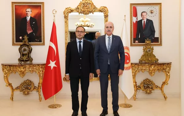 Turkish Grand National Assembly Speaker Holds Meeting with TURKPA Secretary General