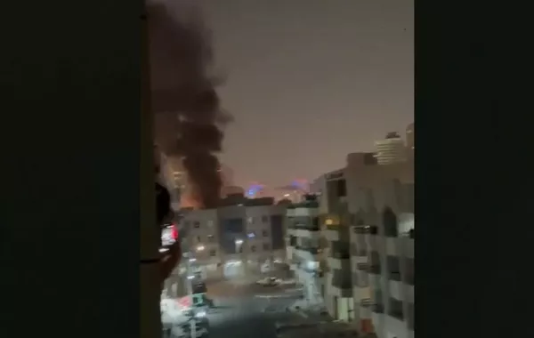Watch: Moment of Iranian Drone Hits US Consulate in Dubai