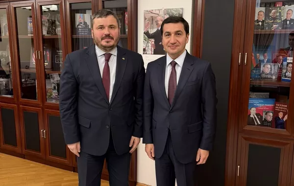 Ukrainian Envoy Husyev and Hikmet Hajiyev Discuss Strategic Partnership