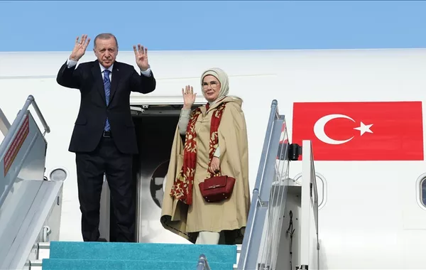 Erdogan Departs for Turkmenistan to Attend Peace Forum