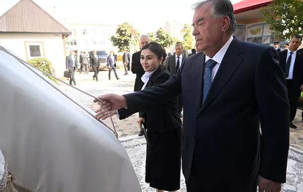 Tajik Leader Reviews Progress, Opens New Facilities in Fayzobod