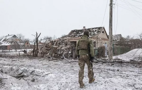 Russian Drone Strike Hits Kyiv, Fires Break Out