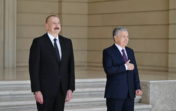Baku Hosts Official Welcome Ceremony for Uzbek President