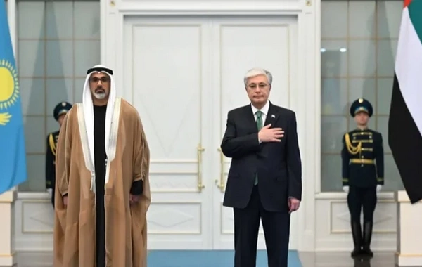 Kazakhstan President Hosts Official Welcome Ceremony for Abu Dhabi Crown Prince
