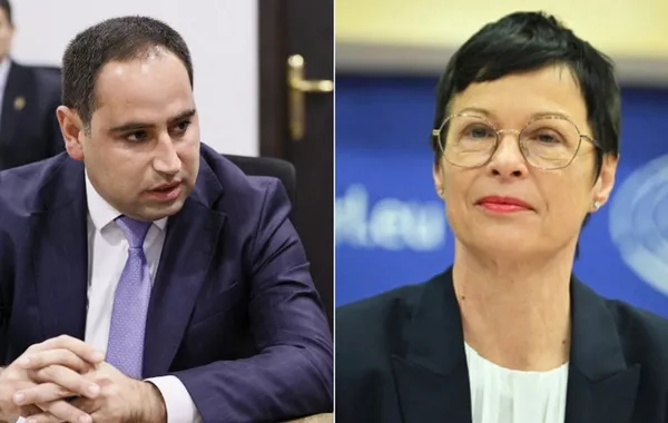 Armenian Transport Minister Talks Regional Peace with EU Commissioner