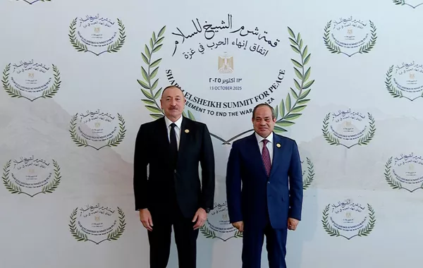 President Ilham Aliyev Takes Part in Middle East Peace Summi
