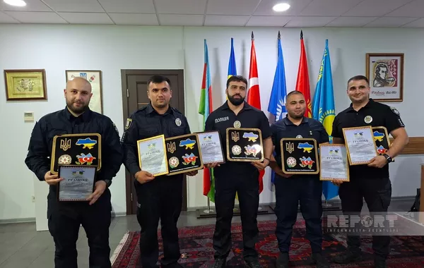 Azerbaijani Officers in Ukraine’s Police Awarded in Kyiv