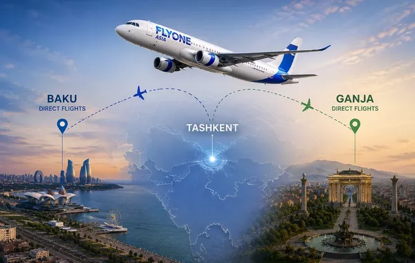 Azerbaijan, Uzbekistan Get Closer as FLYONE Asia Opens New Air Links