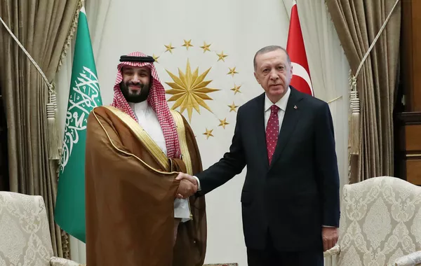 Turkish President, Saudi Crown Prince Discuss Regional Security, Gaza Peace