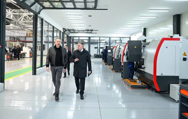 President Aliyev Inaugurates Reconstructed Tartar Electromechanical Plant