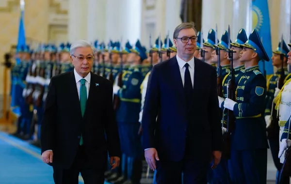 Grand Ceremony Marks Serbian President’s Arrival in Kazakhstan