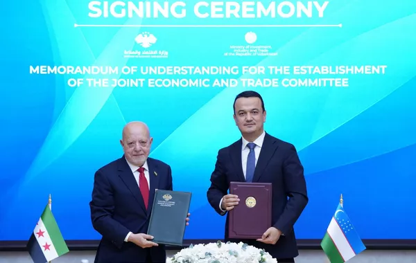 Uzbekistan, Syria Agree on Roadmap to Enhance Economic Cooperation
