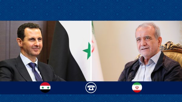 Iran to Maintain Strong Support for Syria, President Pezeshkian Tells Assad