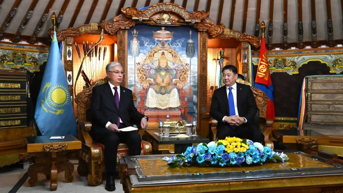 Meeting of the Presidents of Kazakhstan and Mongolia in a Yurt
Photo: Akorda