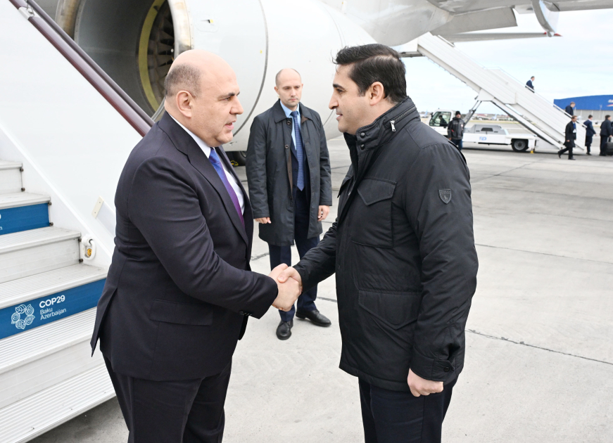 Russian Prime Minister Arrives in Azerbaijan for COP29 Summit