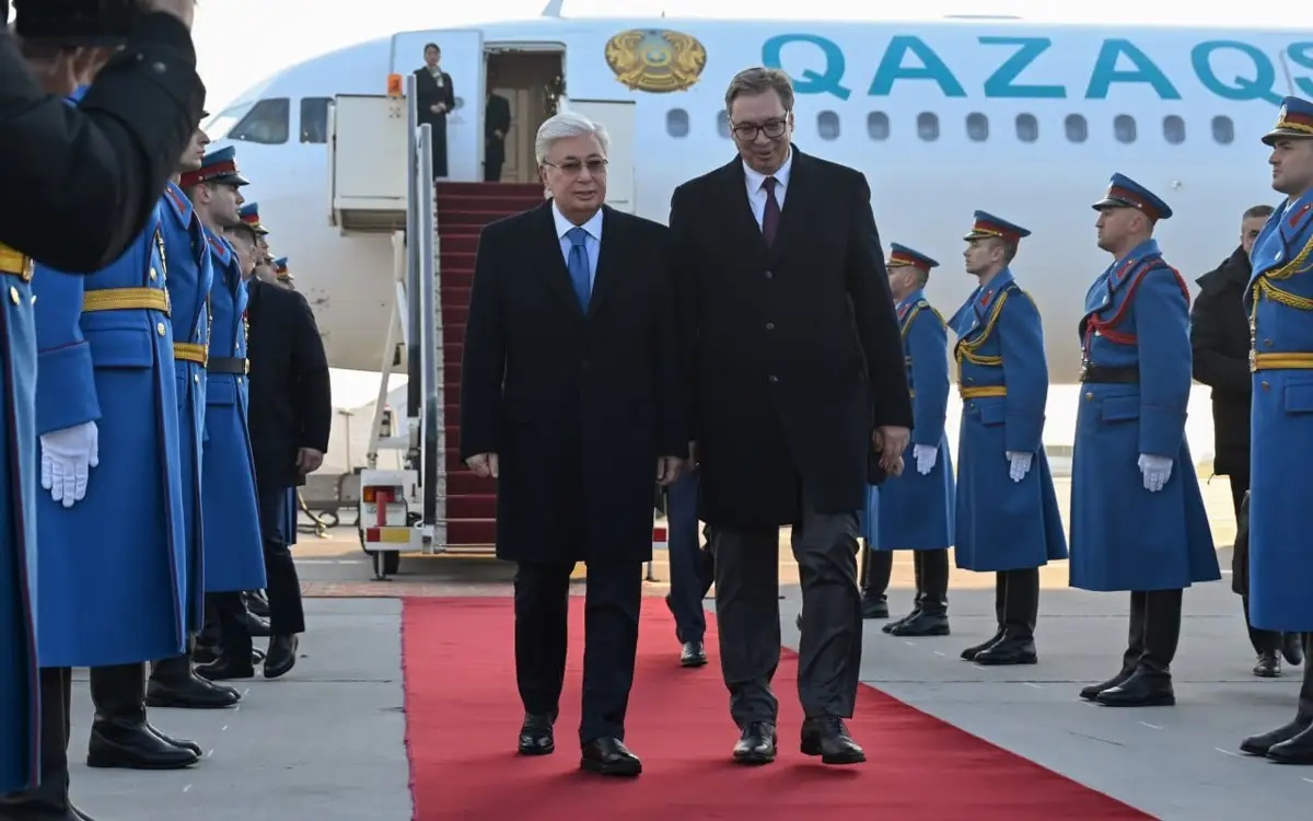 Kazakh President Arrives in Serbia for Official Visit